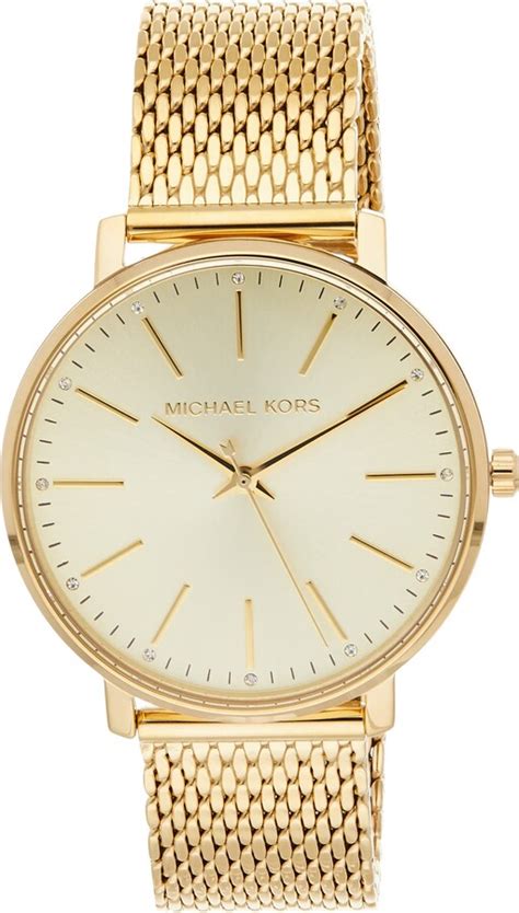 michael kors pyper three-hand stainless steel watch|mk2747 watch.